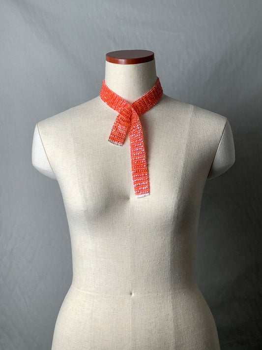 【受注販売】tie collar Triangle type A necklace vitamin orange