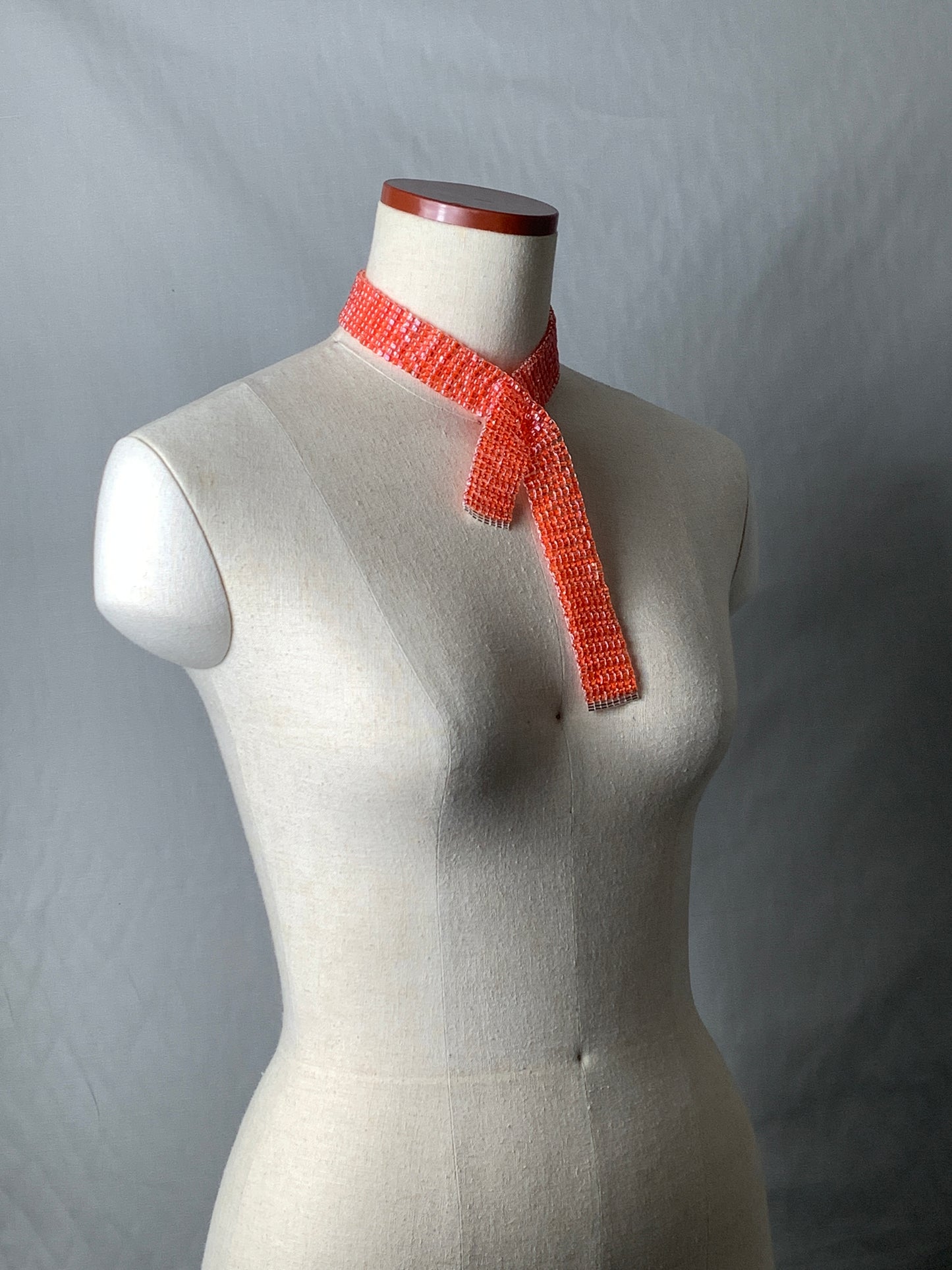 【受注販売】tie collar Triangle type A necklace vitamin orange