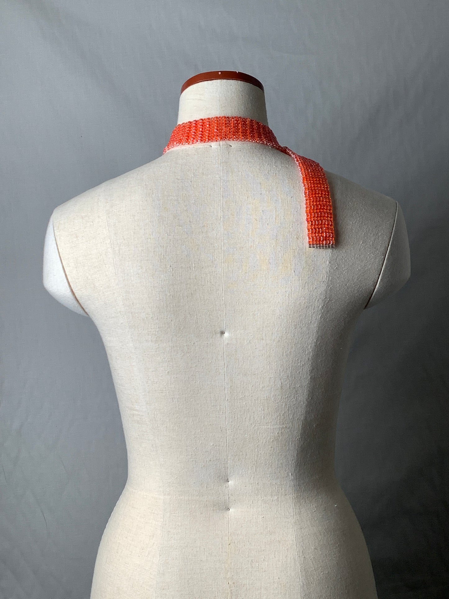 【受注販売】tie collar Triangle type A necklace vitamin orange