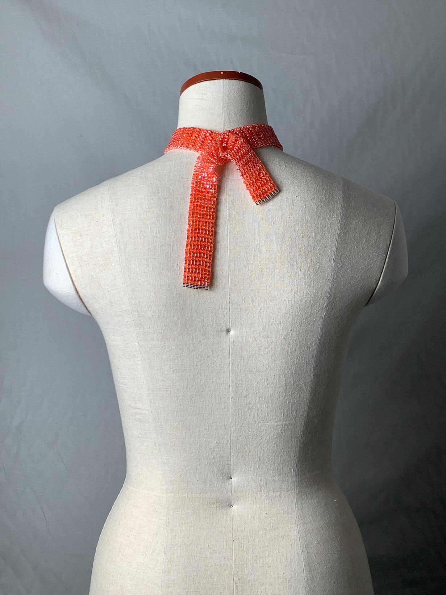 【受注販売】tie collar Triangle type A necklace vitamin orange