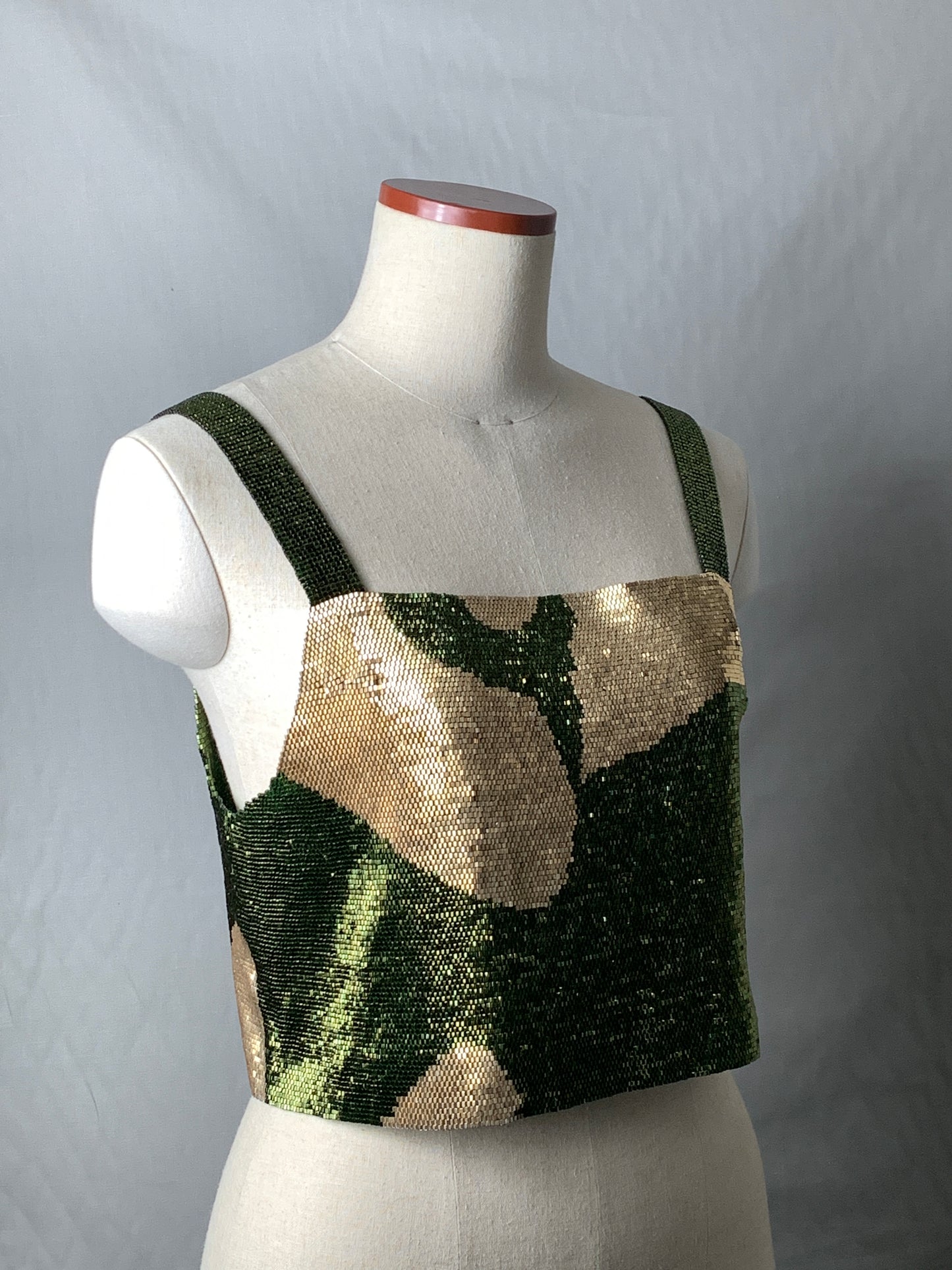 【受注販売】layered tank top moss