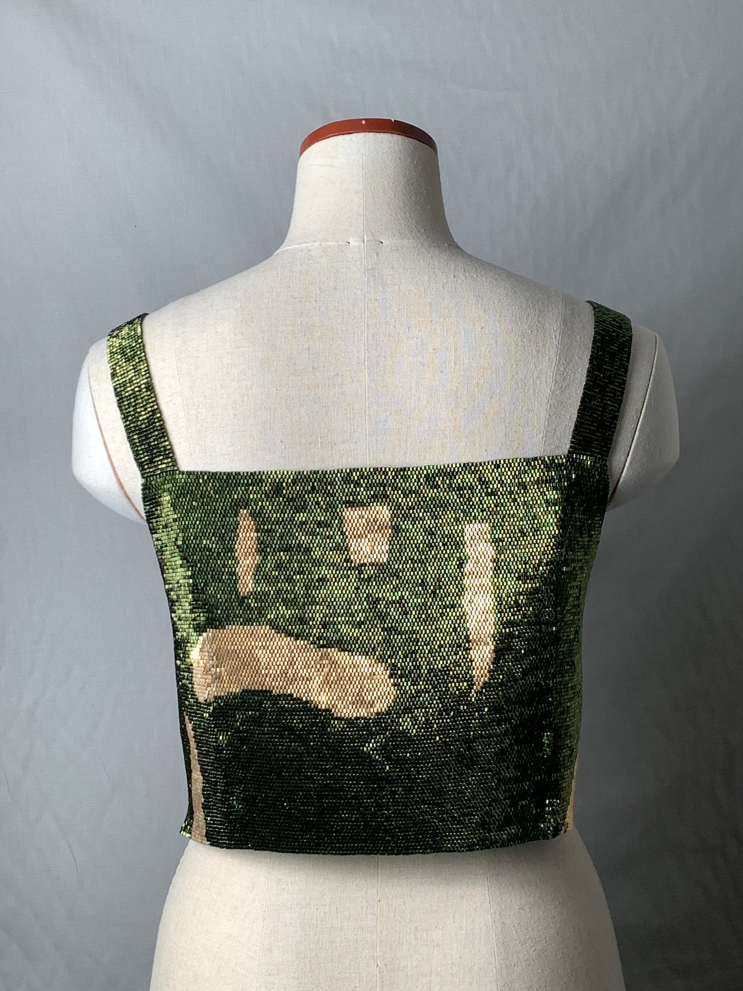 【受注販売】layered tank top moss