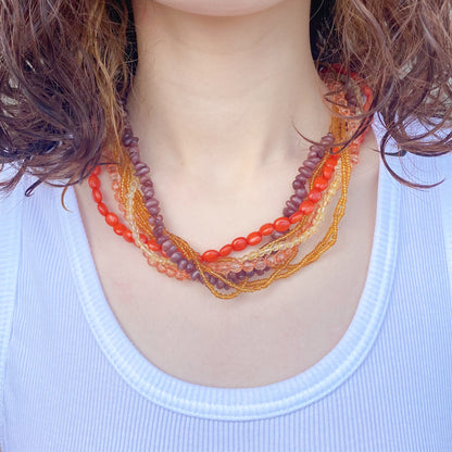 Tropical bead necklace